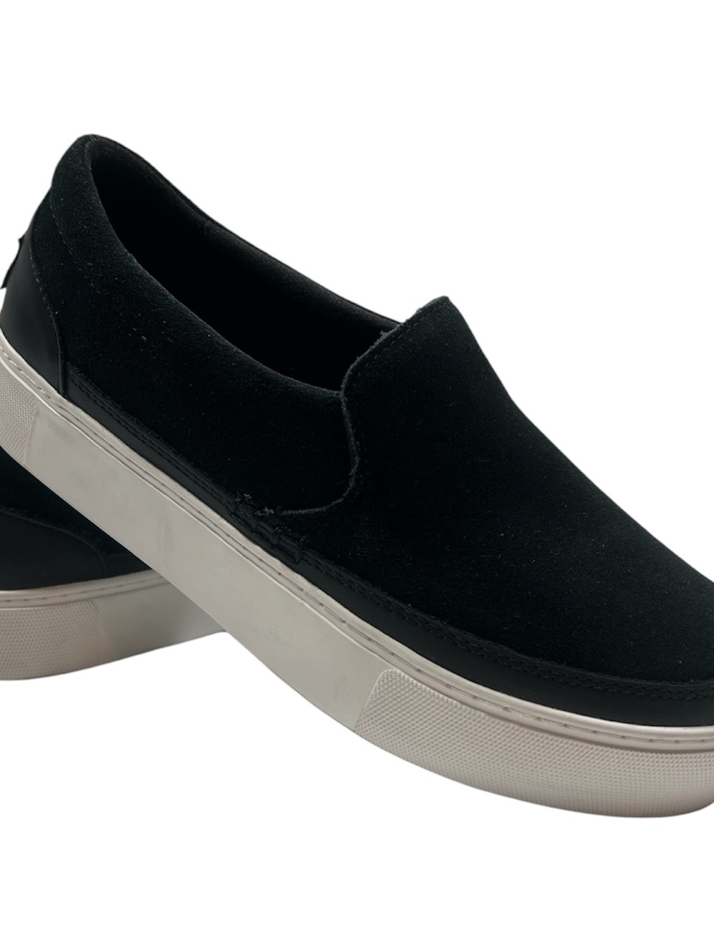 Womens UGG Zilo Slip On Black Suede Comfort Loafers Shoes Size 7